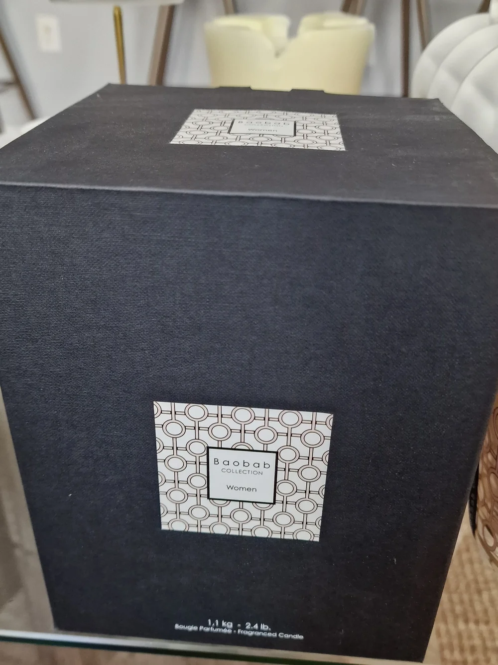 Baobab Collection Women Decorative Pink Glass Scented Candle